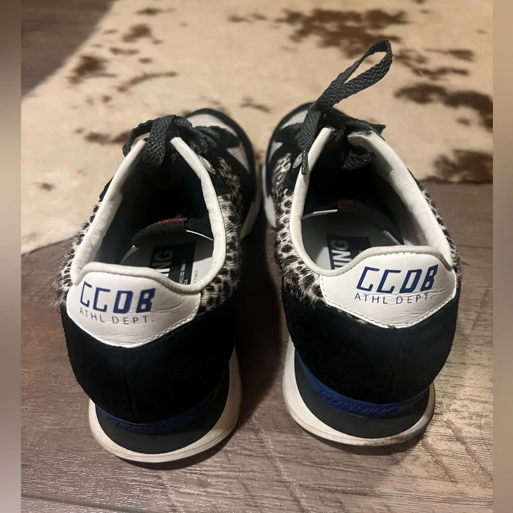 Golden Goose Animal Print with Red Star Accent Marathon Runners size 39 - Picture 3 of 11